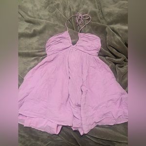 American Eagle Halter Babydoll Mini Dress